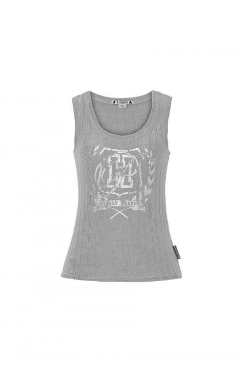 Camiseta Highly Preppy tirantes plata - Imagen 2