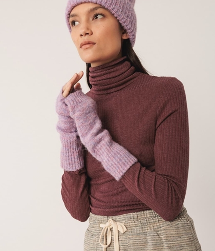 Camiseta Indi & Cold  ajustada canale ES398 berenjena - Imagen 1