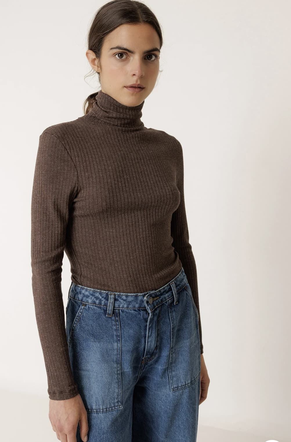 Camiseta Indi & Cold  ajustada canale ES398 chocolate - Imagen 2
