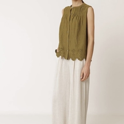 CAMISETA  Indi & Cold REF. SK431 COMBINADA BORDADA khaki - Imagen 2