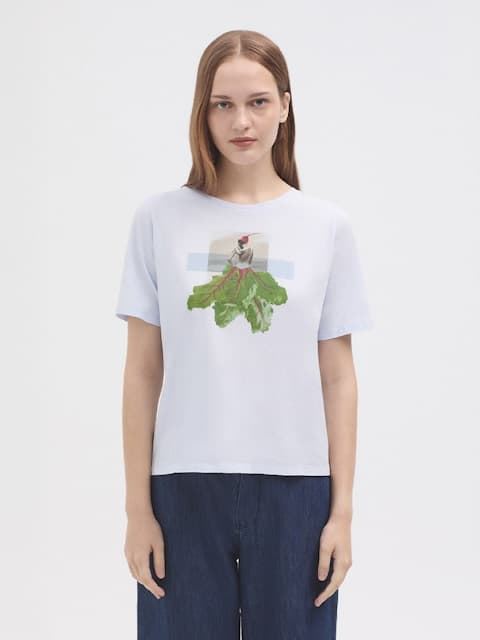 Camiseta Nice Things collage azaleas azul - Imagen 1