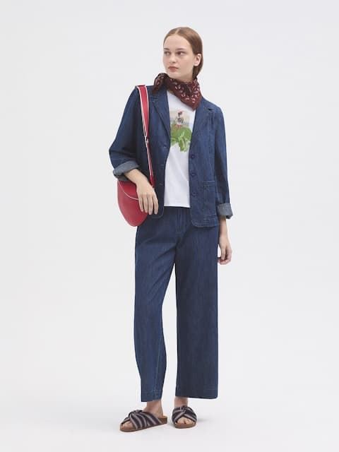 Camiseta Nice Things collage azaleas azul - Imagen 4