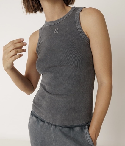 Camiseta Top Indi & Cold  NM410  tirantes ANAGRAMA camaleónica gris carbón - Imagen 2