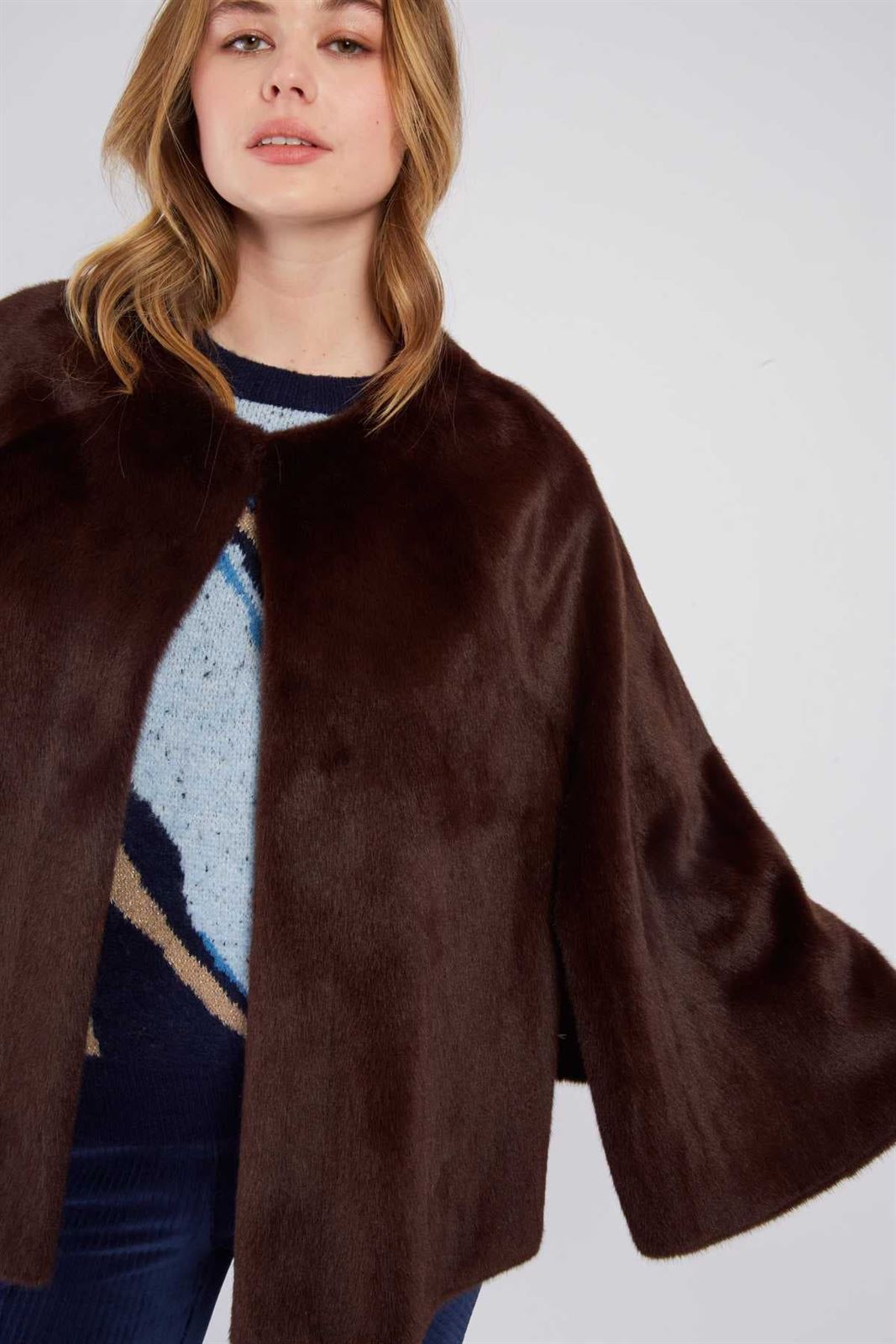 Capa Derhy REGINE VESTE Marrón chocolate - Imagen 2