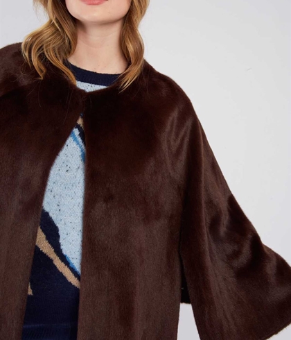 Capa Derhy REGINE VESTE Marrón chocolate - Imagen 2