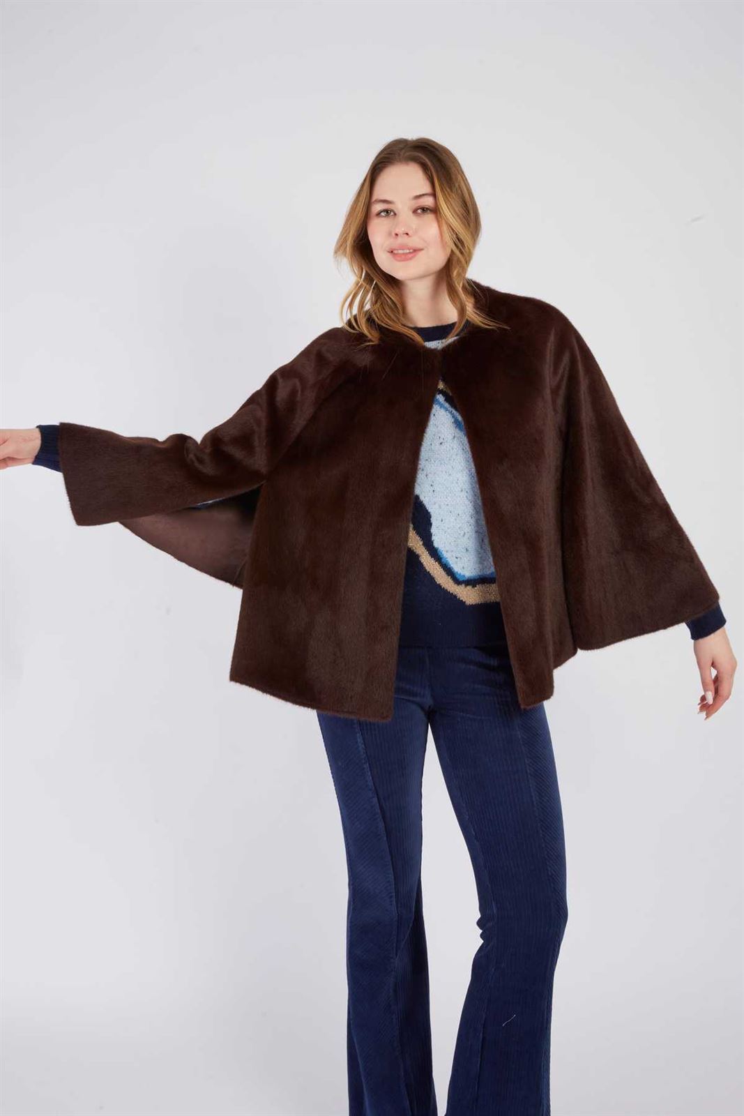 Capa Derhy REGINE VESTE Marrón chocolate - Imagen 5