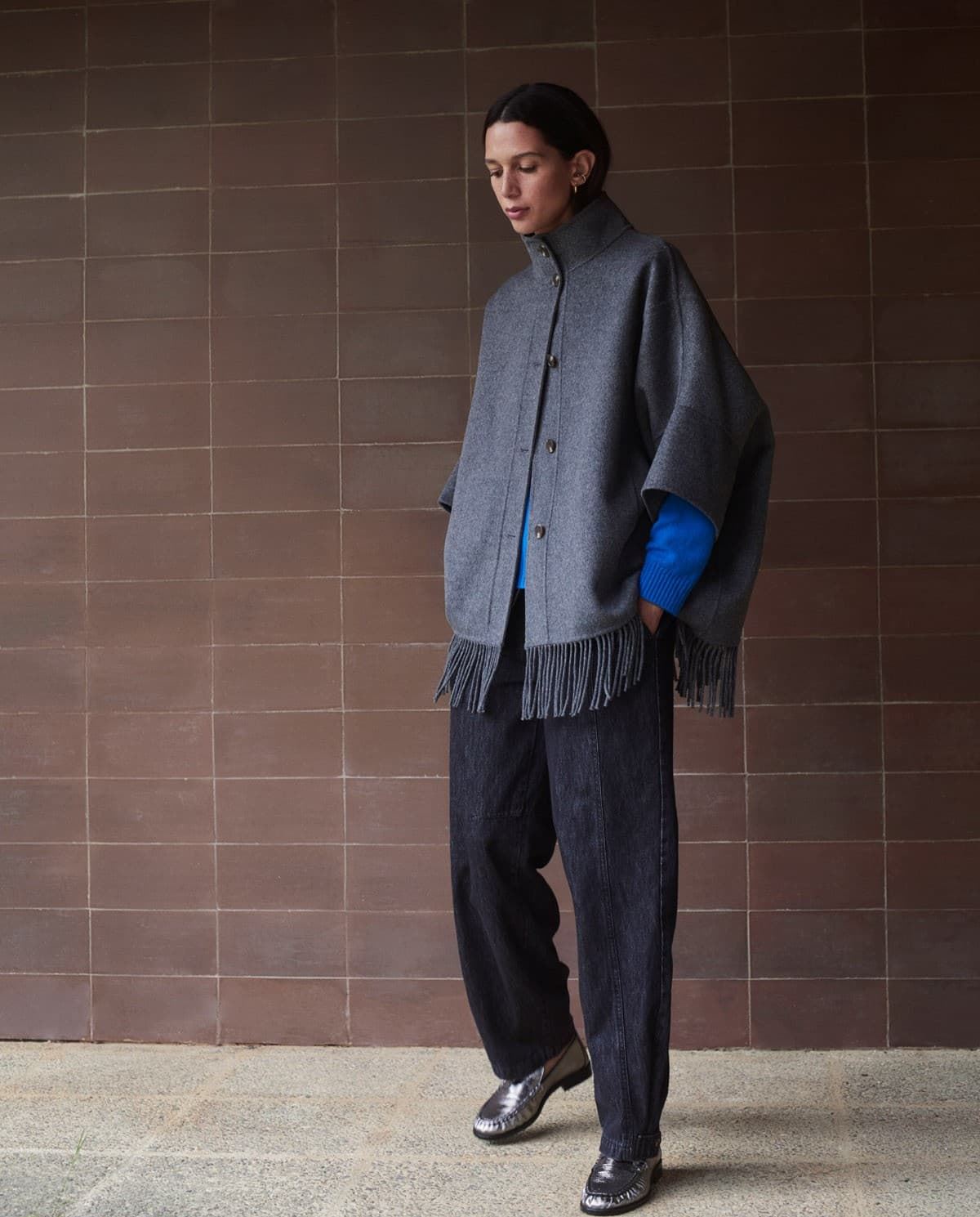 CAPA Yerse HANDMADE MEZCLA LANA FLECOS GRIS REF. 43609 - Imagen 1