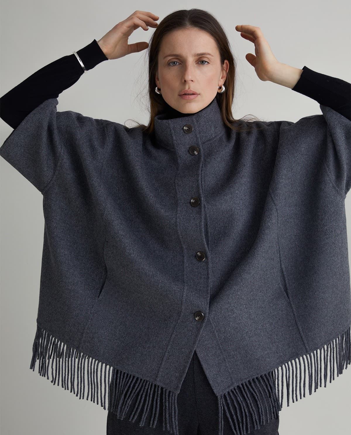 CAPA Yerse HANDMADE MEZCLA LANA FLECOS GRIS REF. 43609 - Imagen 3