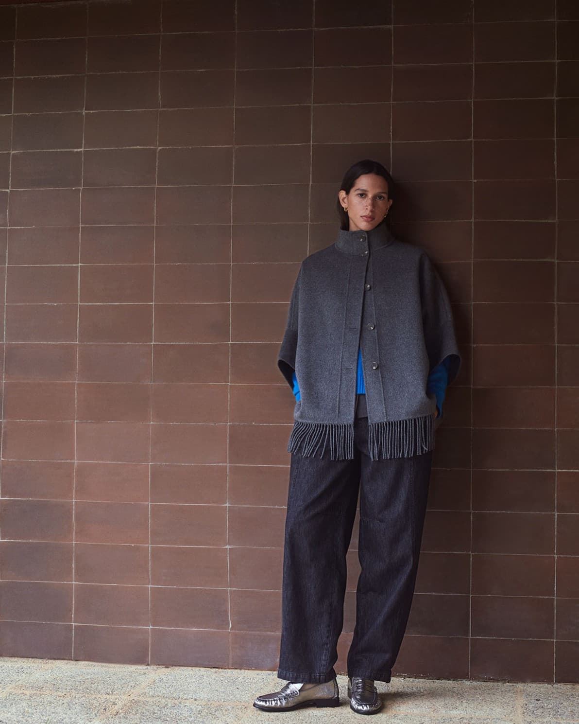 CAPA Yerse HANDMADE MEZCLA LANA FLECOS GRIS REF. 43609 - Imagen 5