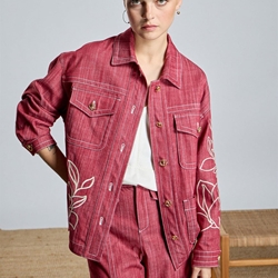 Cazadora Alba Conde 2660-405-41 denim granate - Imagen 1