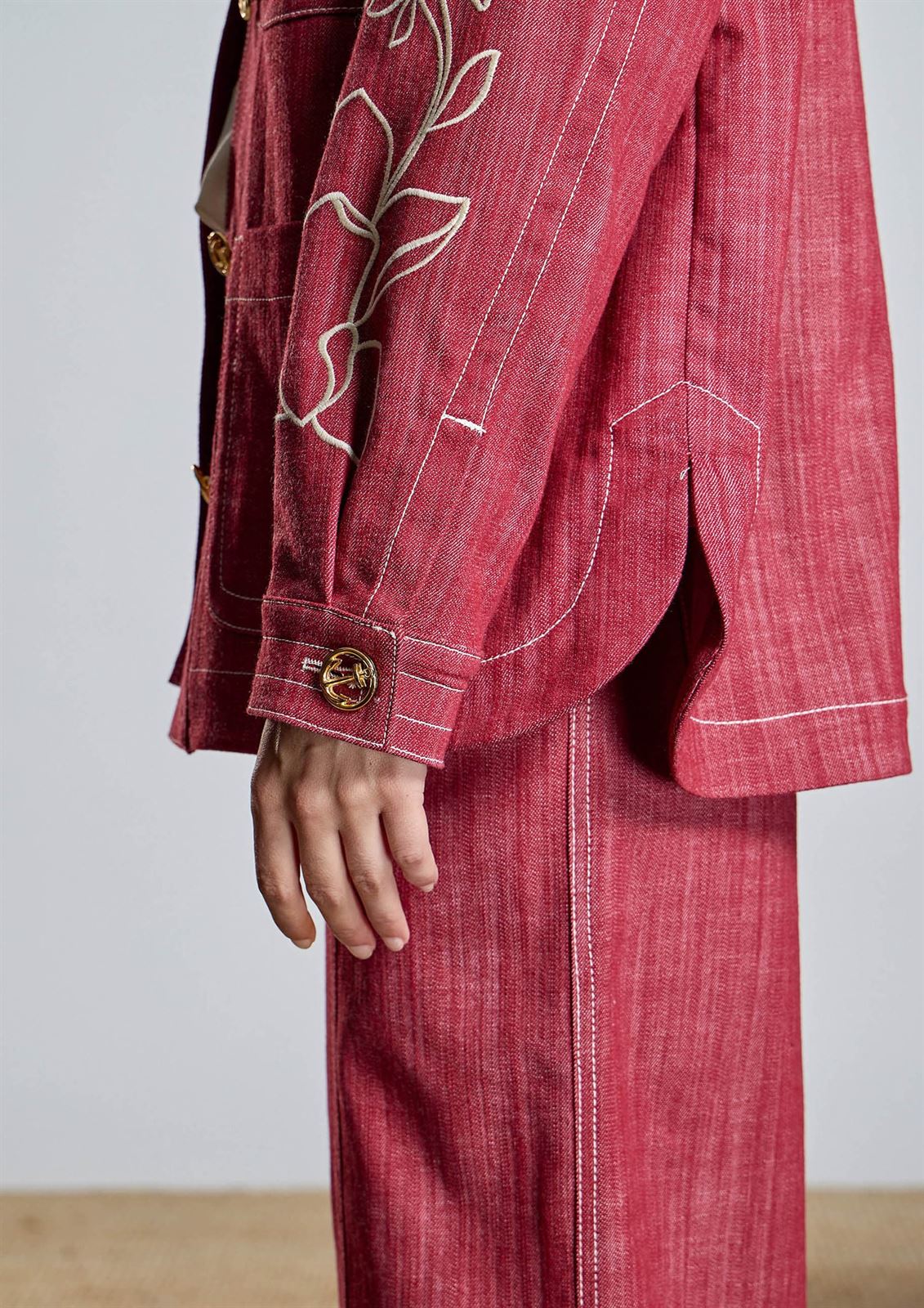 Cazadora Alba Conde 2660-405-41 denim granate - Imagen 2