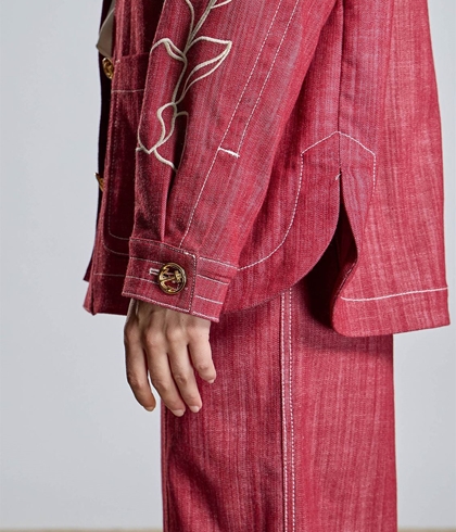 Cazadora Alba Conde 2660-405-41 denim granate - Imagen 2