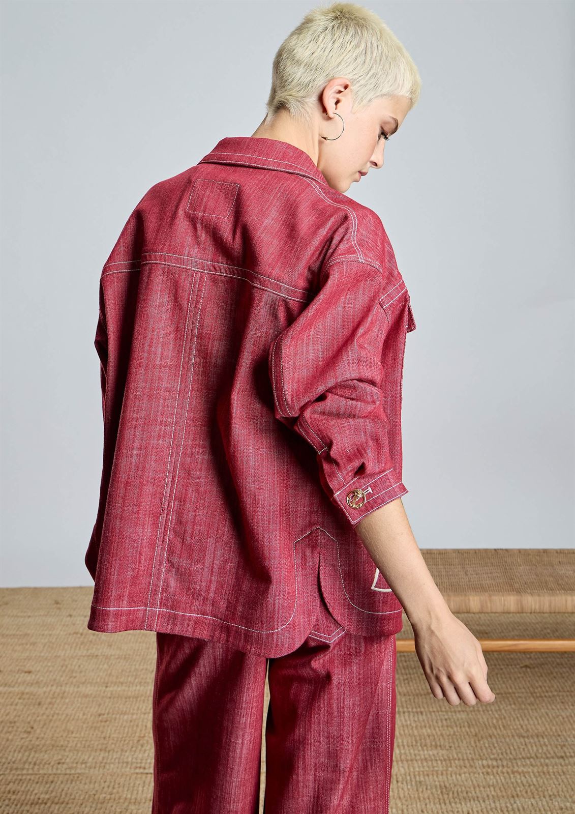 Cazadora Alba Conde 2660-405-41 denim granate - Imagen 4