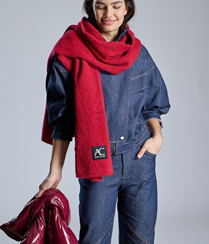 CAZADORA Alba Conde con cremallera denim azul - Imagen 1