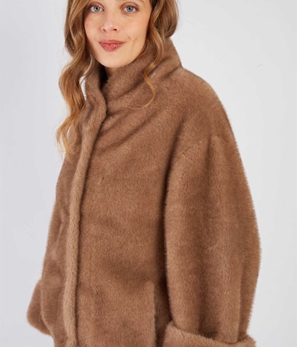 Cazadora  Derhy RAPHIA VESTE marrón - Imagen 1