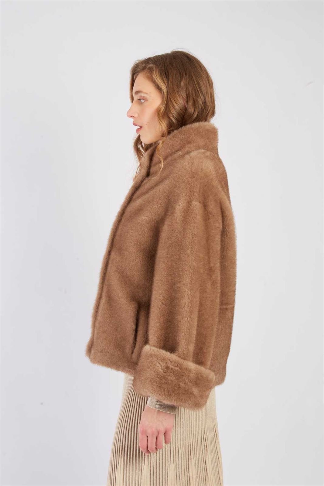Cazadora  Derhy RAPHIA VESTE marrón - Imagen 2
