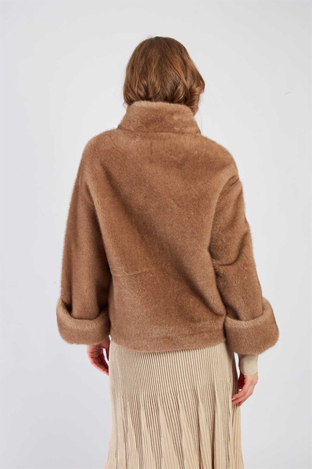 Cazadora  Derhy RAPHIA VESTE marrón - Imagen 3