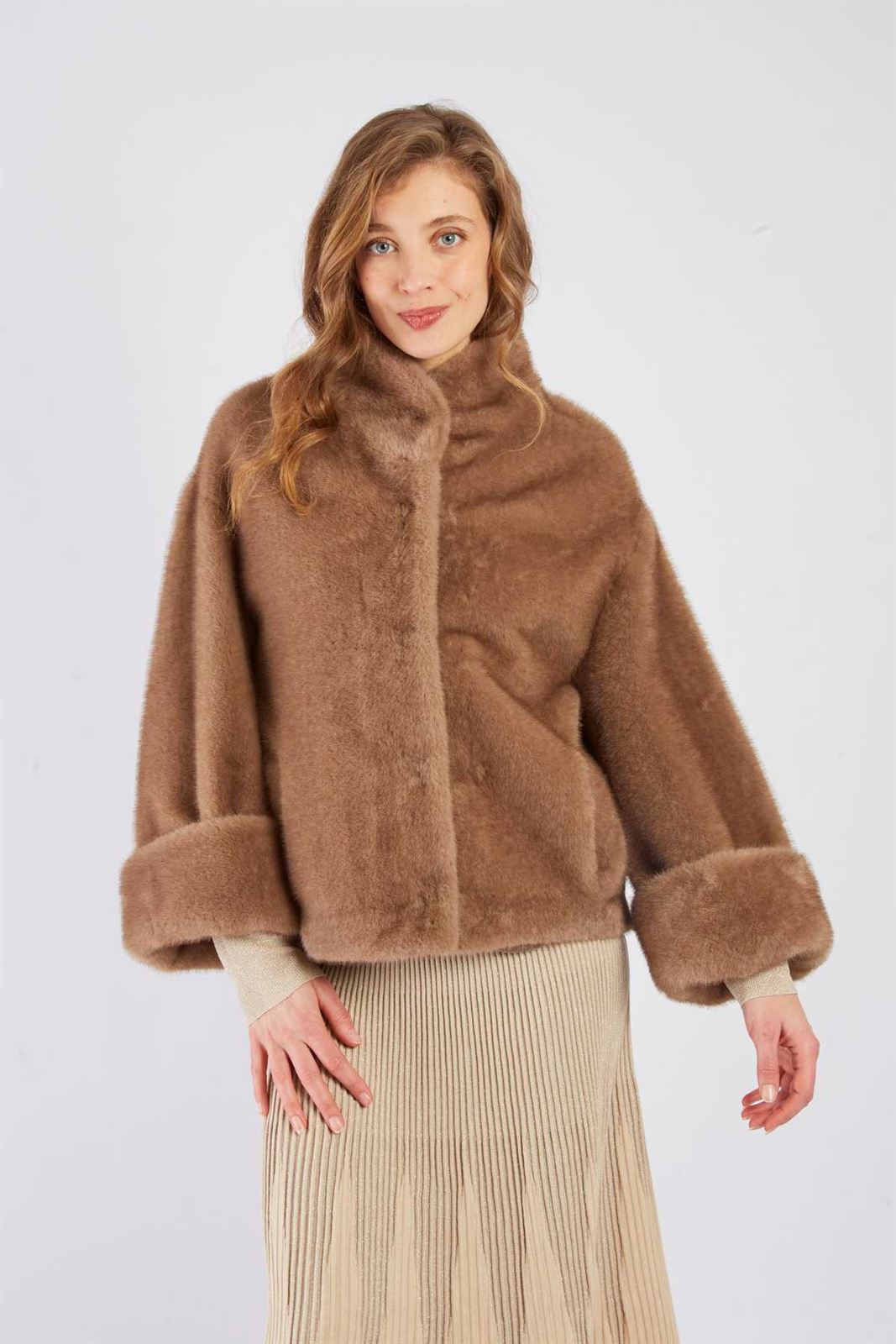 Cazadora  Derhy RAPHIA VESTE marrón - Imagen 4