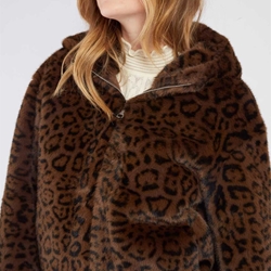Cazadora  Derhy RITOURNELLE VESTE Doble faz y Print chocolate - Imagen 1