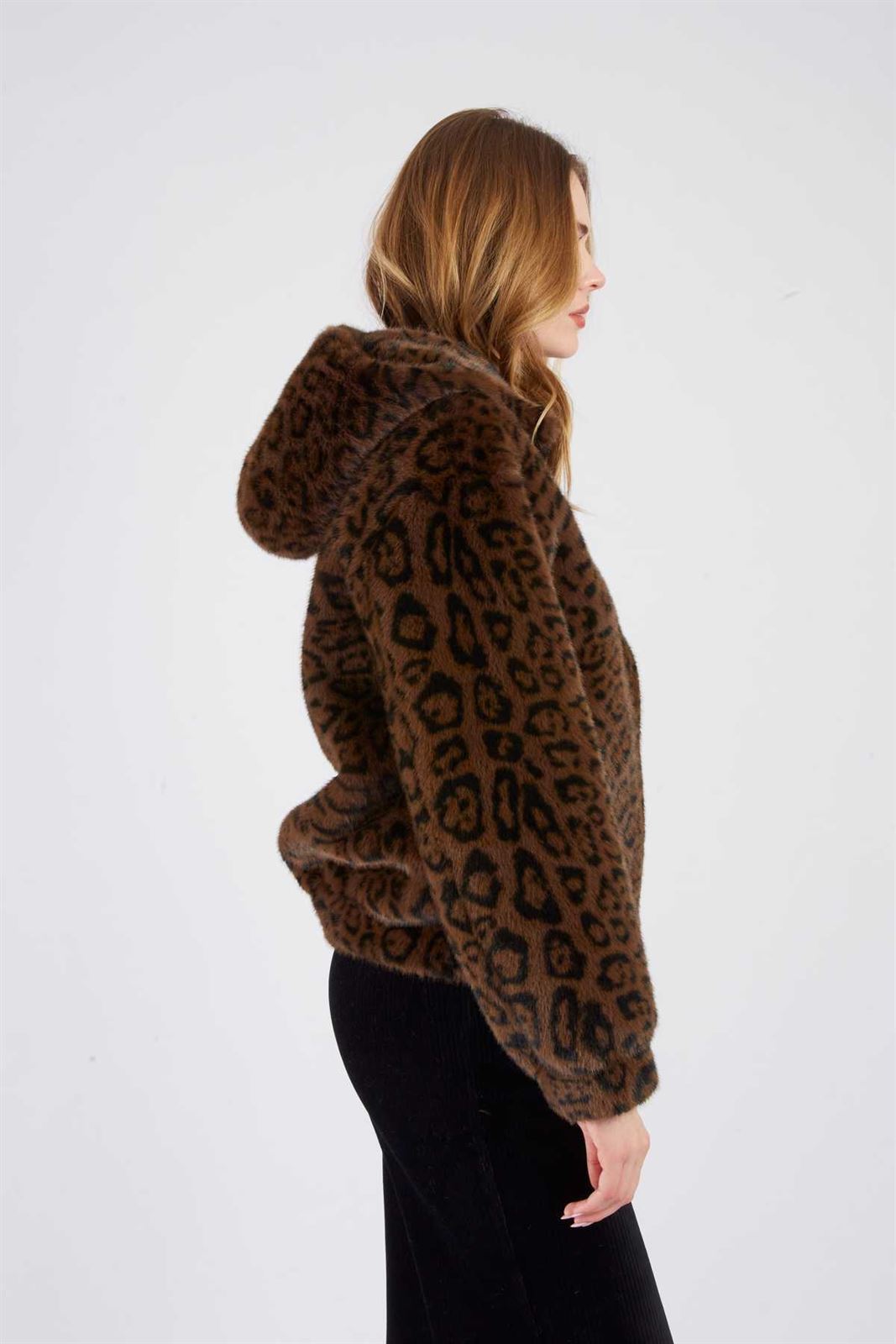 Cazadora  Derhy RITOURNELLE VESTE Doble faz y Print chocolate - Imagen 2