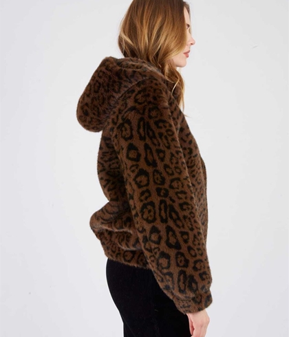 Cazadora  Derhy RITOURNELLE VESTE Doble faz y Print chocolate - Imagen 2