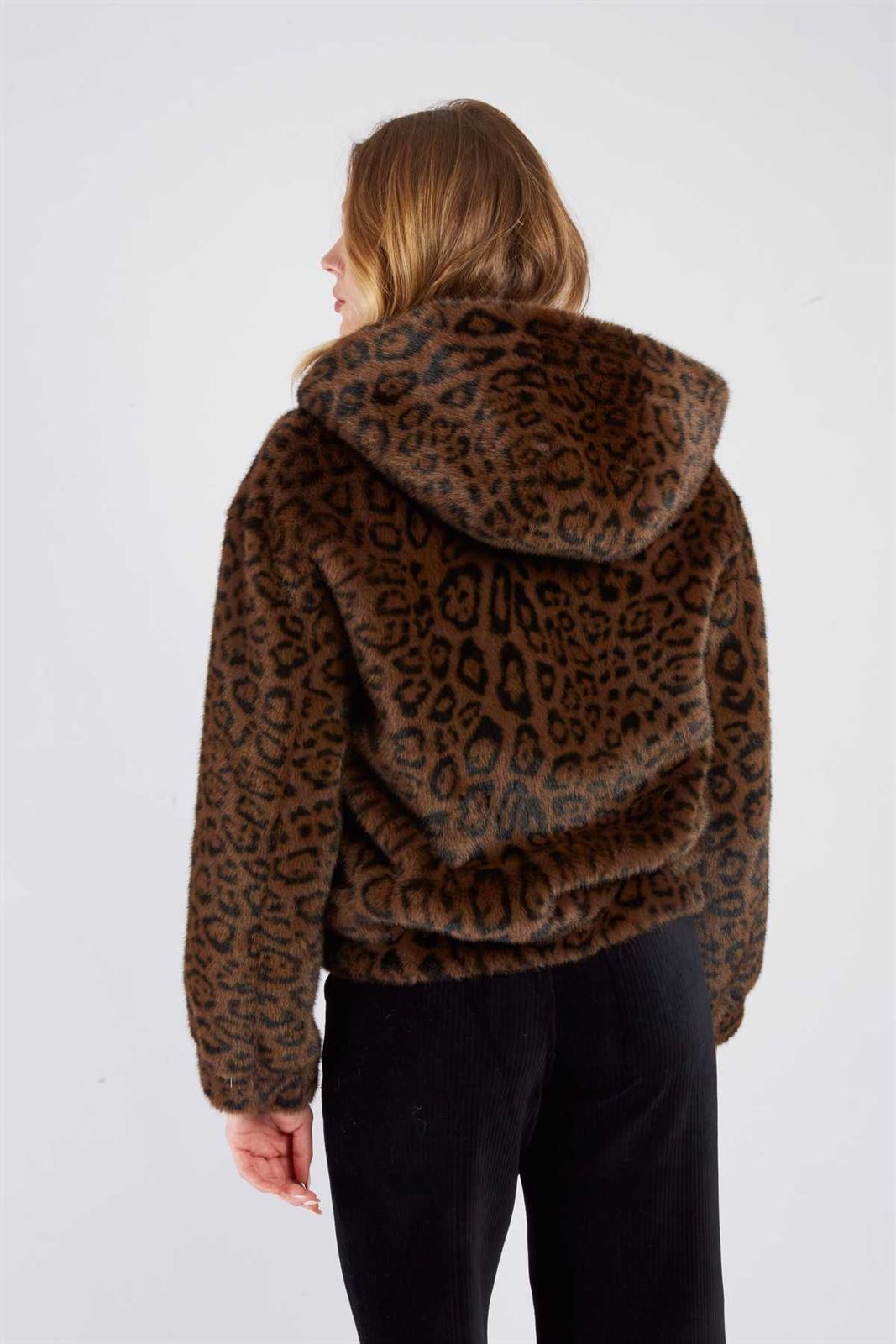 Cazadora  Derhy RITOURNELLE VESTE Doble faz y Print chocolate - Imagen 4