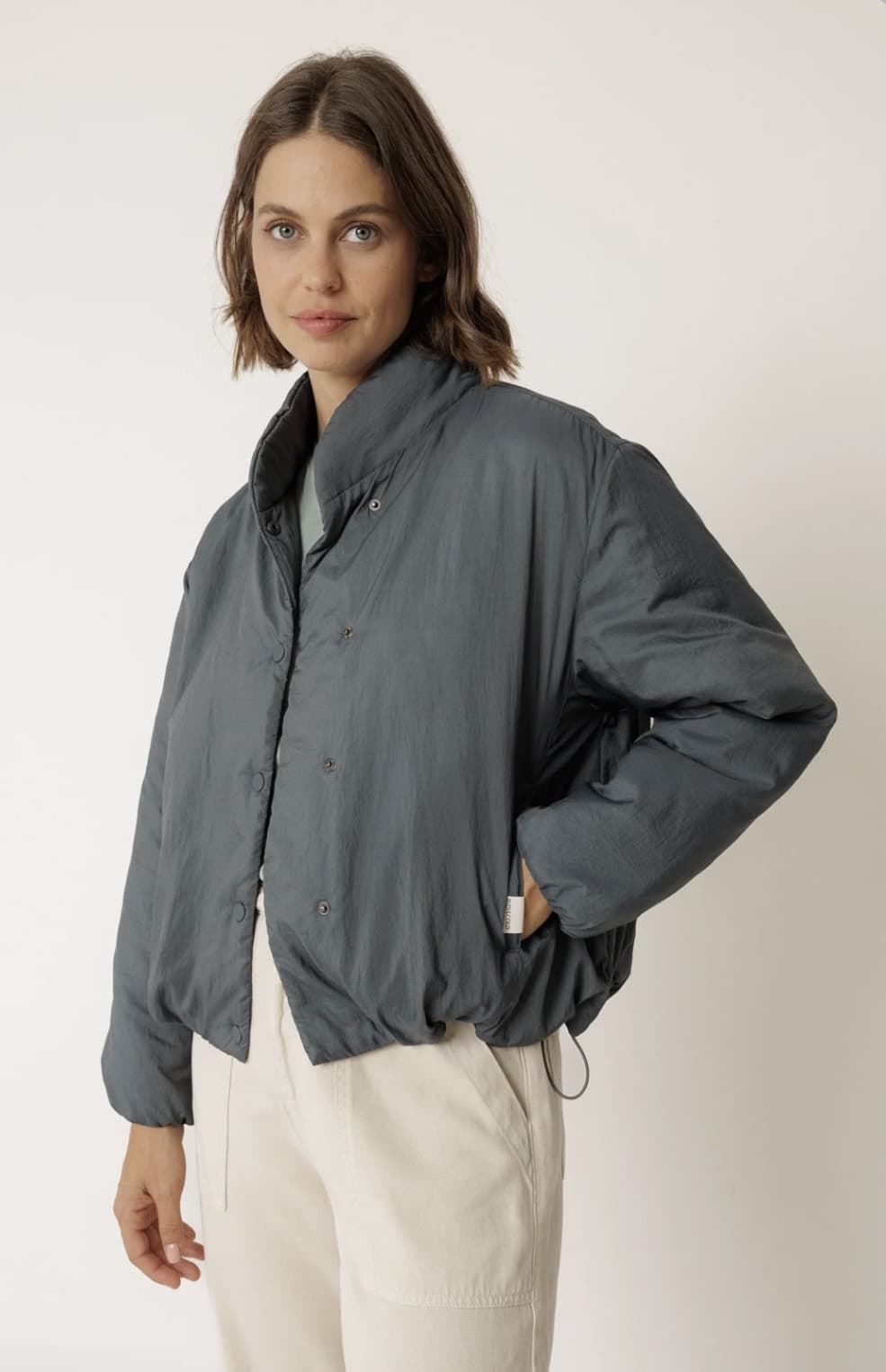 Cazadora Indi & Cold GF615 ACOLCHADO SNAP azul - Imagen 2