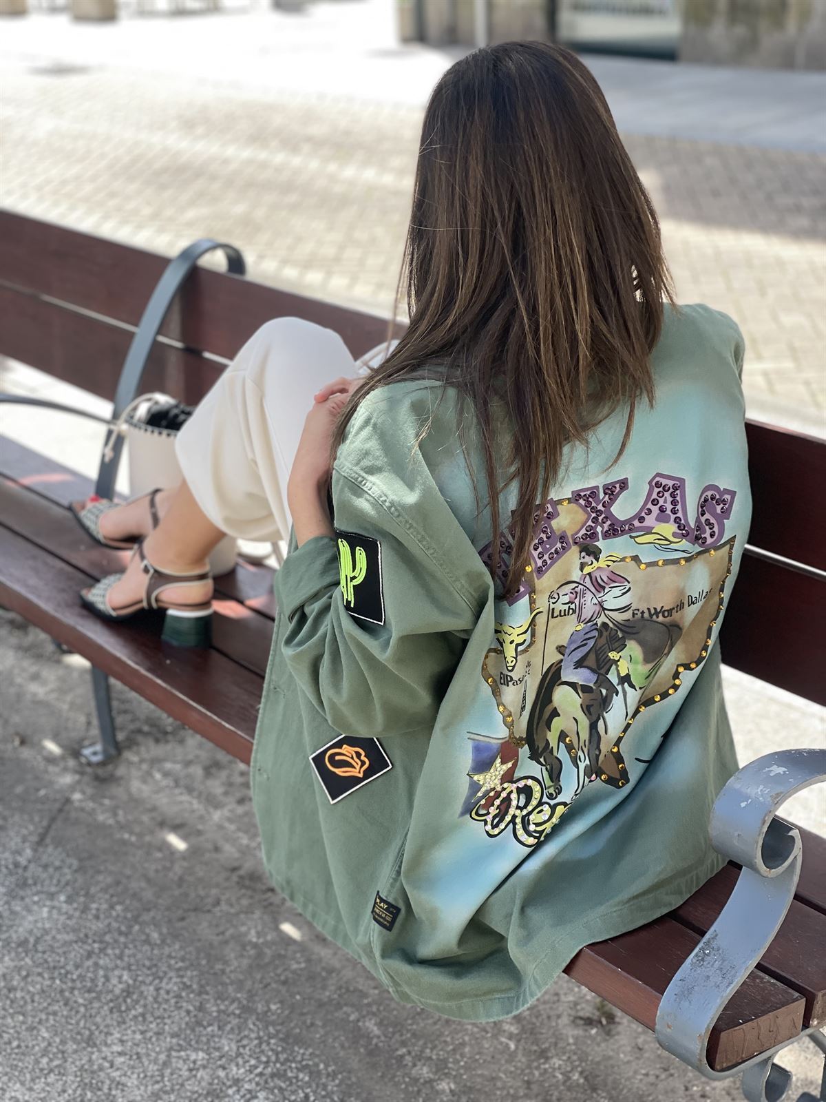 Cazadora sobre camisa Replay verde - Imagen 2