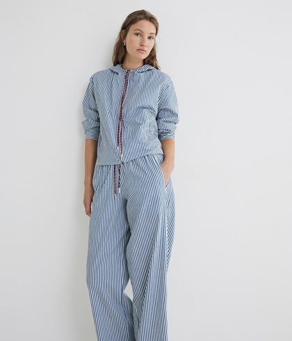 Cazadora YERSE 44813 RAYAS algodón capucha - Imagen 1