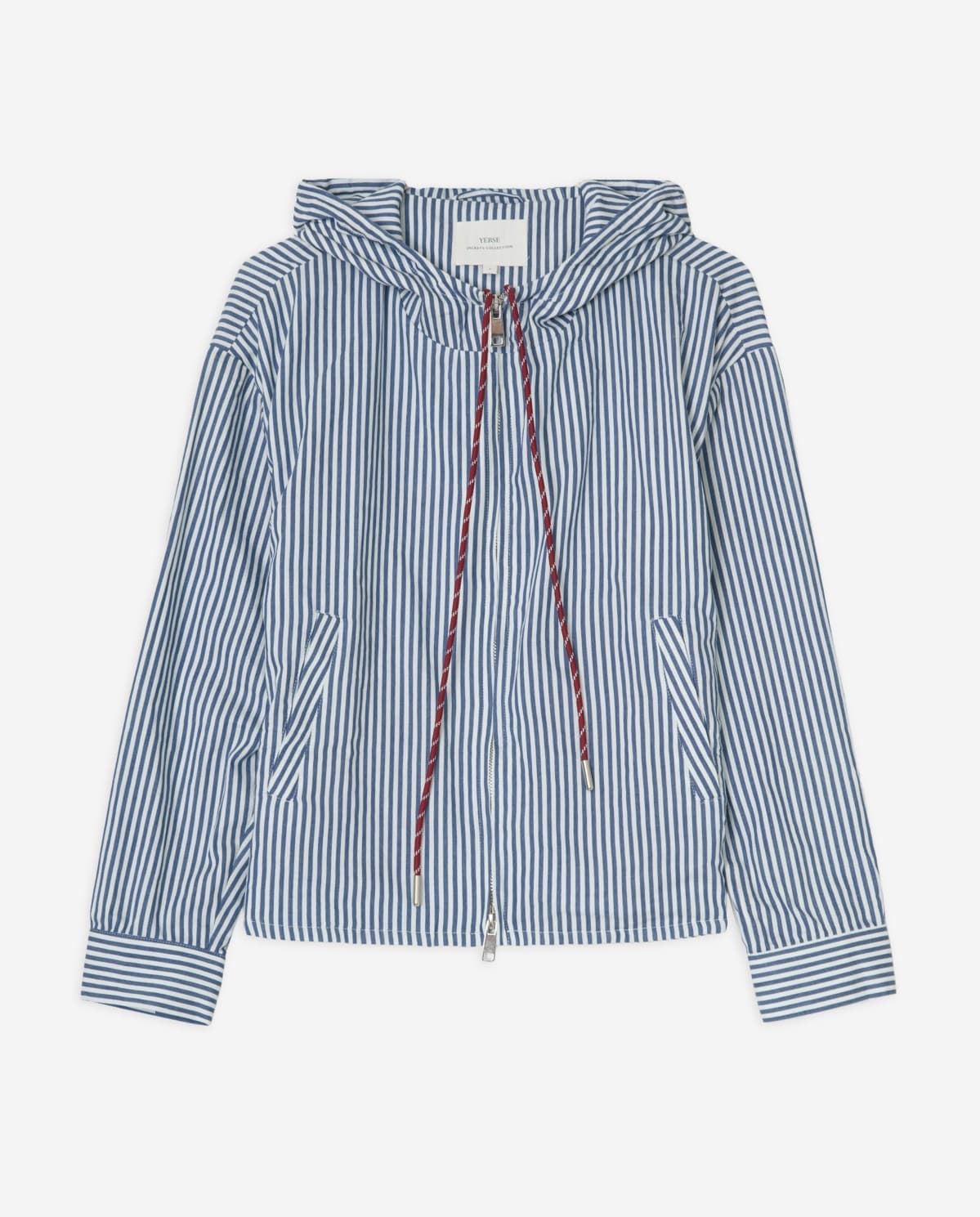 Cazadora YERSE 44813 RAYAS algodón capucha - Imagen 5