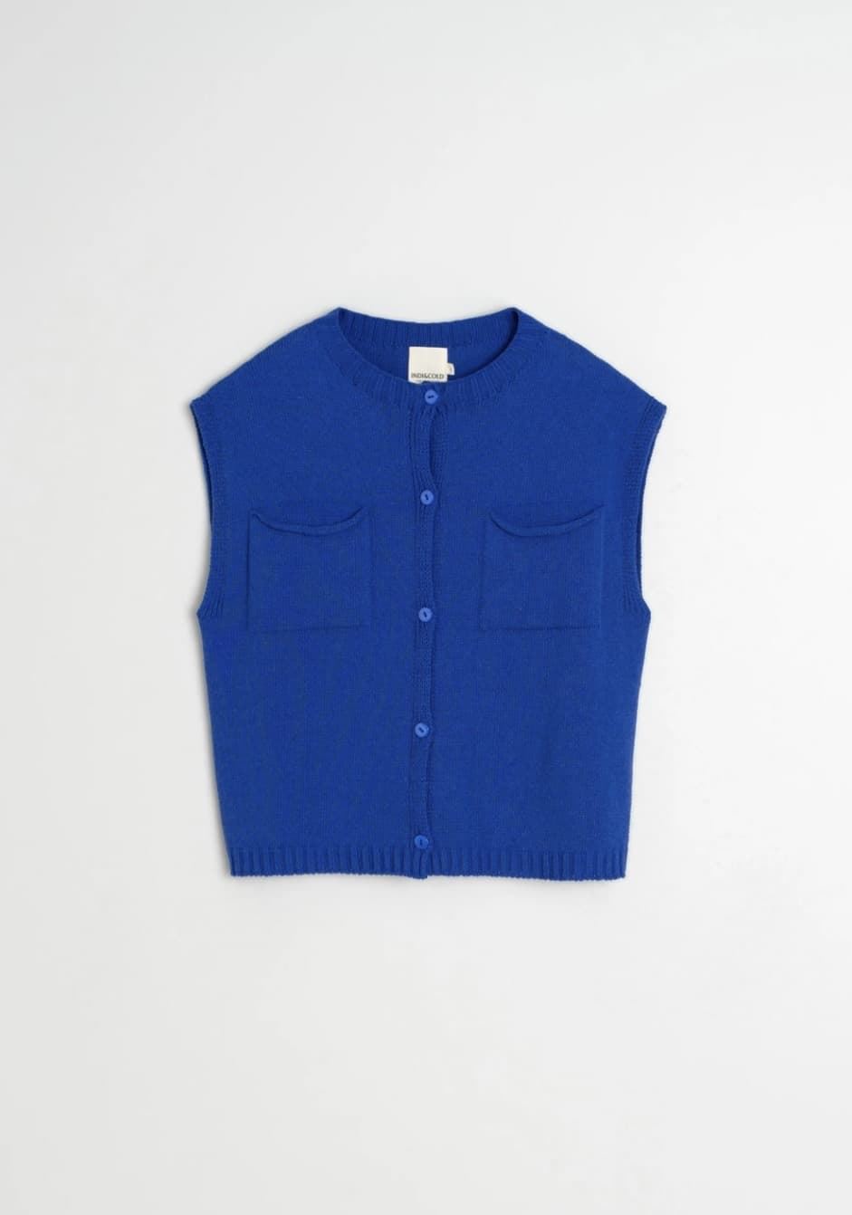 Chaleco Indi & Cold  EA520 box bolsillos azul británico - Imagen 4