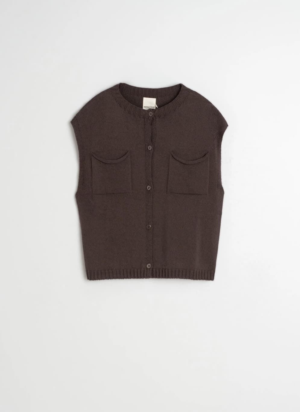 Chaleco Indi & Cold EA520 box bolsillos chocolate - Imagen 4