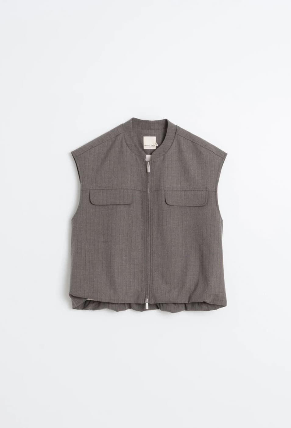 CHALECO Indi & Cold REF. NJ288 bajo abullonado gris cemento - Imagen 5
