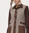 Chaleco Moglio 1138 Jacquard Punto Bicolor beige y marrón chocolate - Imagen 1