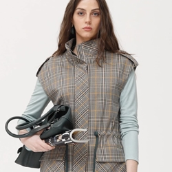 Chaleco OKY 1161 Inesa Tejido De Cuadros Multicolor - Imagen 2