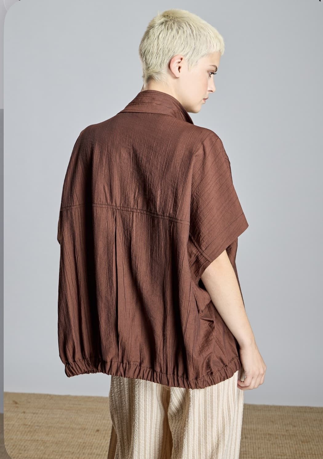 Chaqueta Chaleco Alba 2665-408-39 Conde  Kimono marrón - Imagen 4