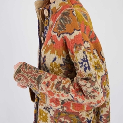 Chaqueta Derhy BARBADES estampada geométricos ocres, camel. - Imagen 1