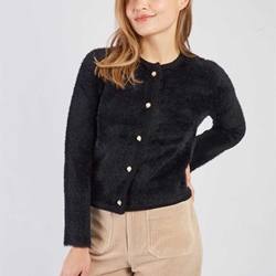 Chaqueta Derhy BASTIA Pelito negra - Imagen 2