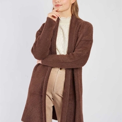 Chaqueta Derhy BEGONIA GILET marrón chocolate - Imagen 1