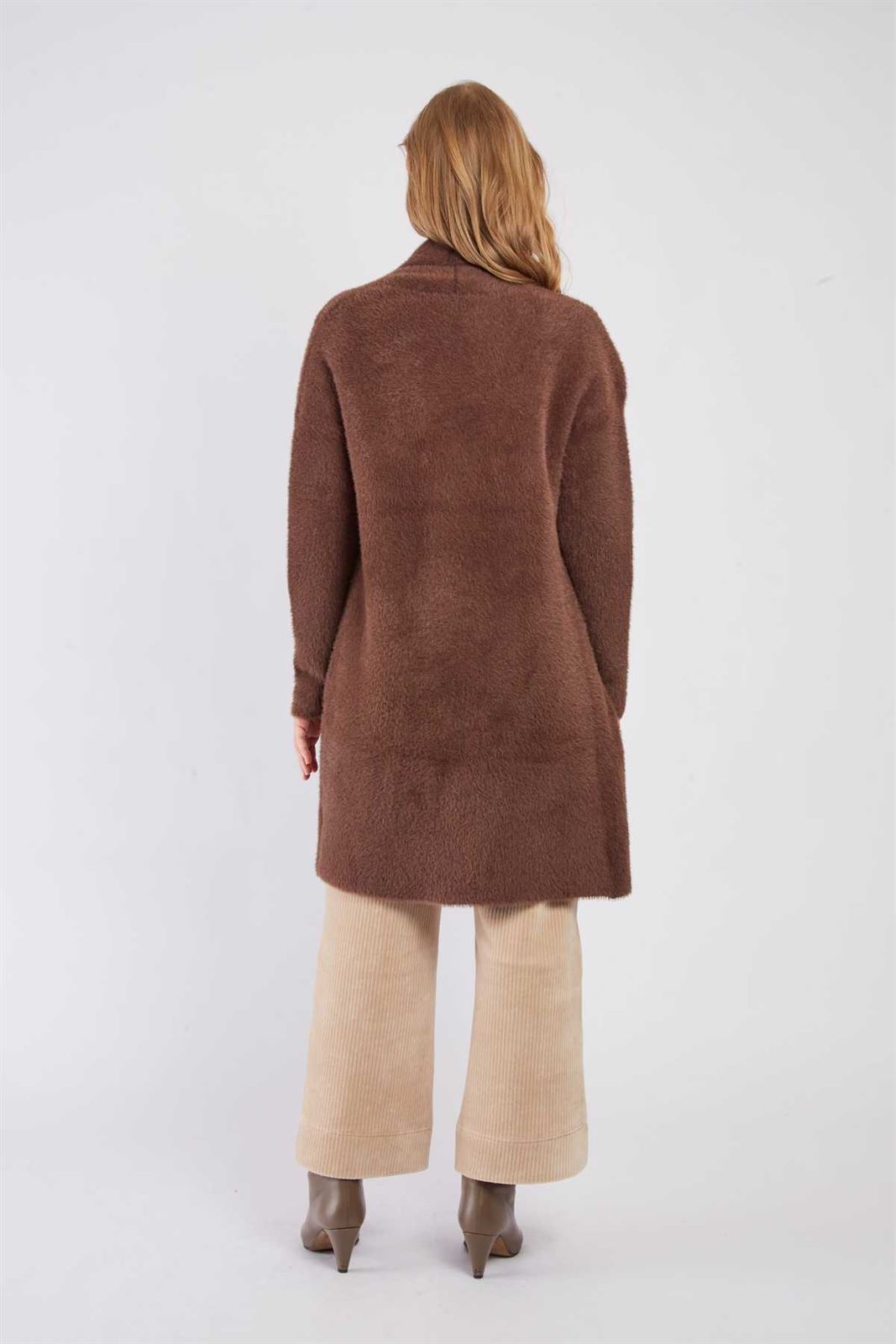 Chaqueta Derhy BEGONIA GILET marrón chocolate - Imagen 2