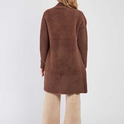 Chaqueta Derhy BEGONIA GILET marrón chocolate - Imagen 2