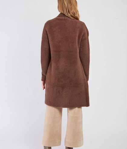 Chaqueta Derhy BEGONIA GILET marrón chocolate - Imagen 2