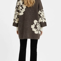 CHAQUETA Derhy  ELENA pelito larga beige. - Imagen 1