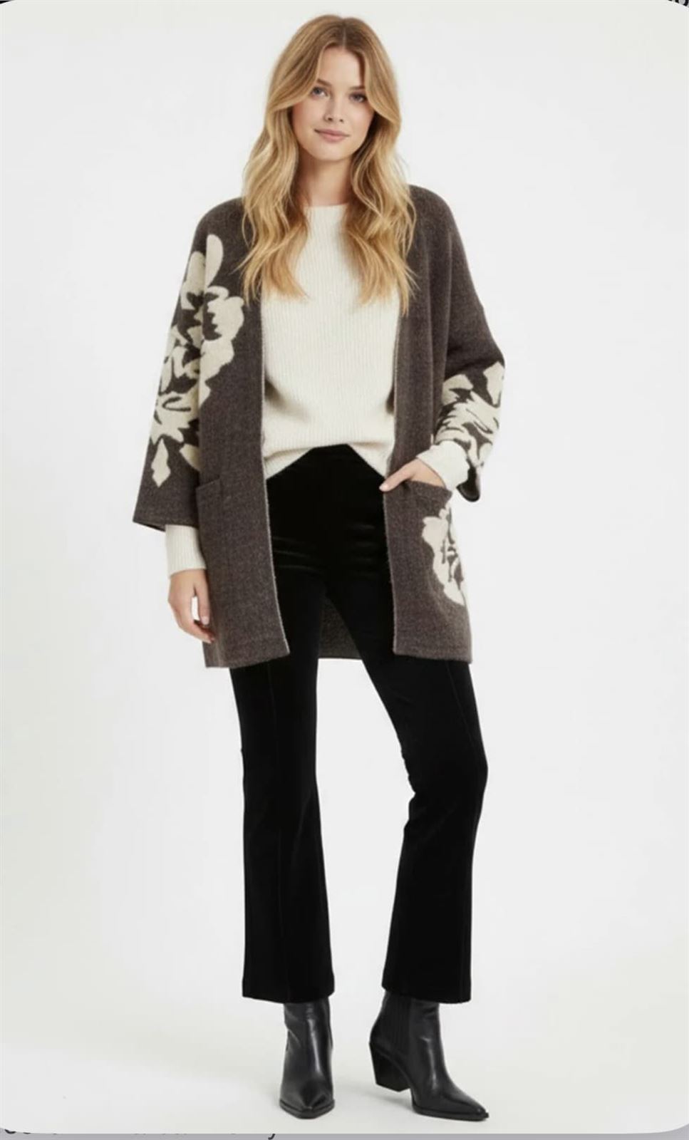 CHAQUETA Derhy  ELENA pelito larga beige. - Imagen 2