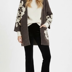 CHAQUETA Derhy ELENA pelito larga beige. - Imagen 2