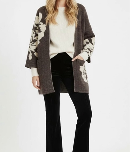 CHAQUETA Derhy  ELENA pelito larga beige. - Imagen 2