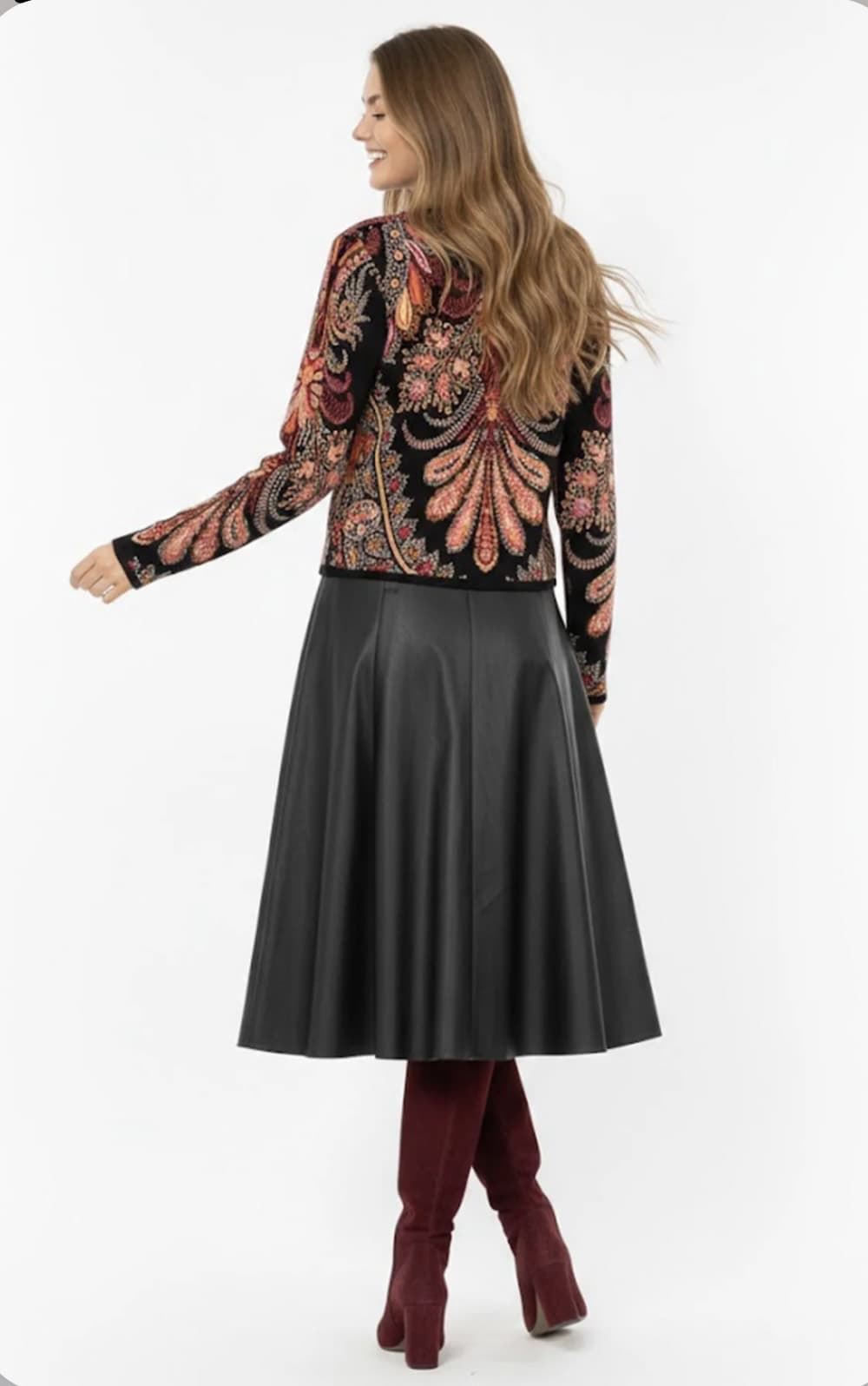 Chaqueta Derhy Elise estampada negra - Imagen 2