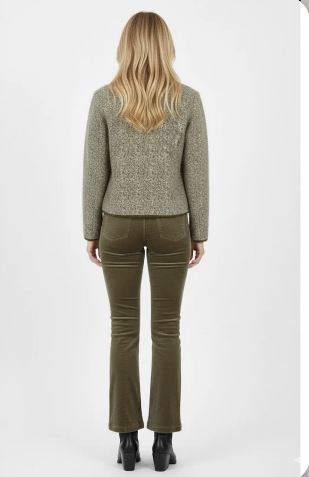 CHAQUETA Derhy ELYNA Corta verde - Imagen 3