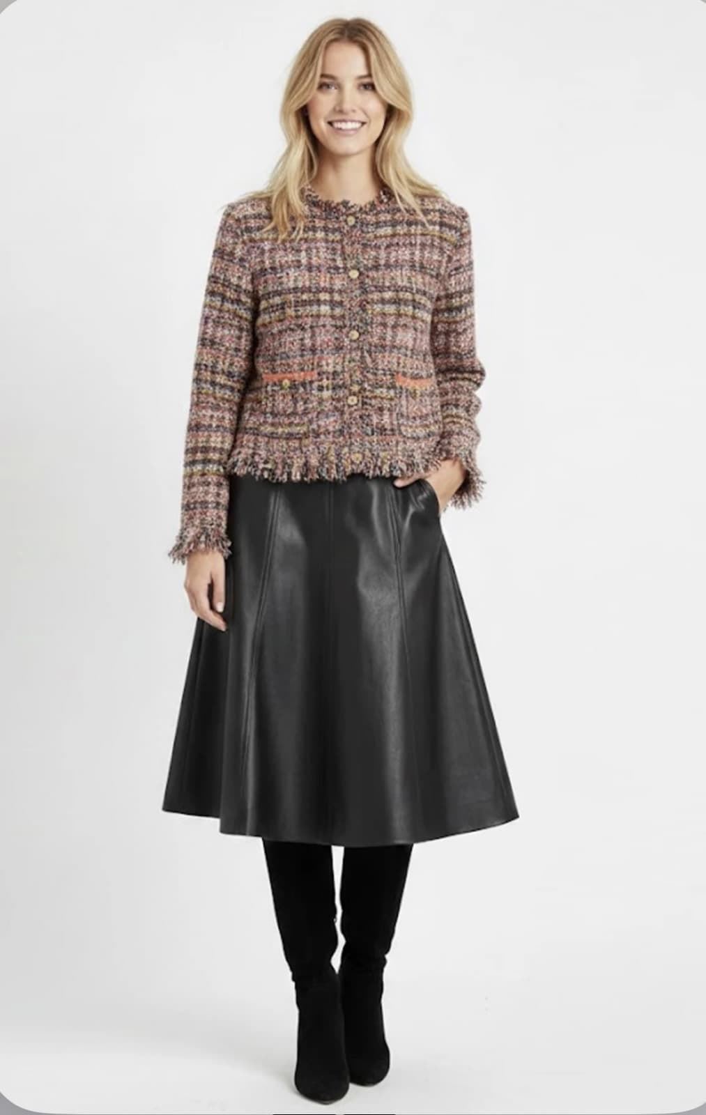 Chaqueta Derhy ENMA-LOU Negro y rosa - Imagen 2