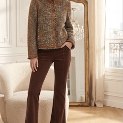 Chaqueta Derhy GARANCE entallada grises y camel - Imagen 2